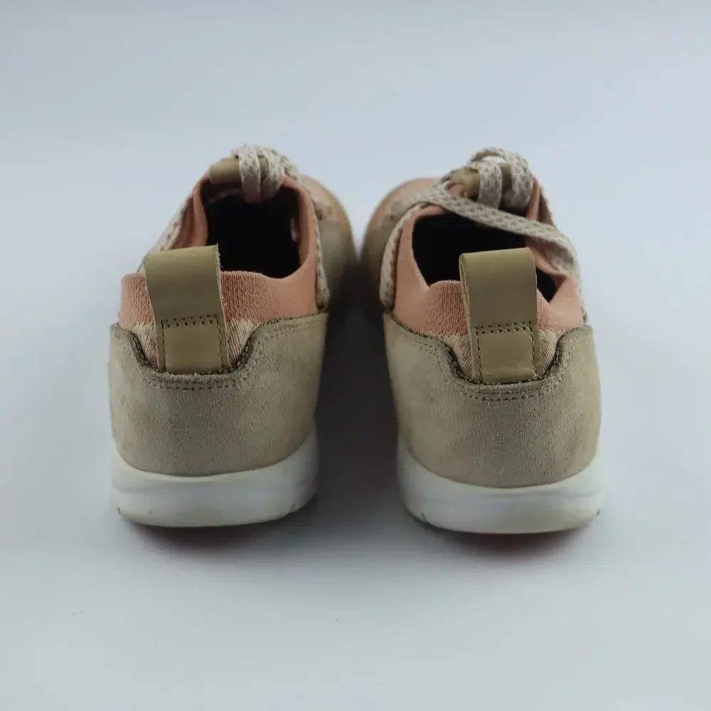 Clarks tri Amelia Women’s Sneakers Pin Combi Mess Suede Comfort Shoes Size 8M